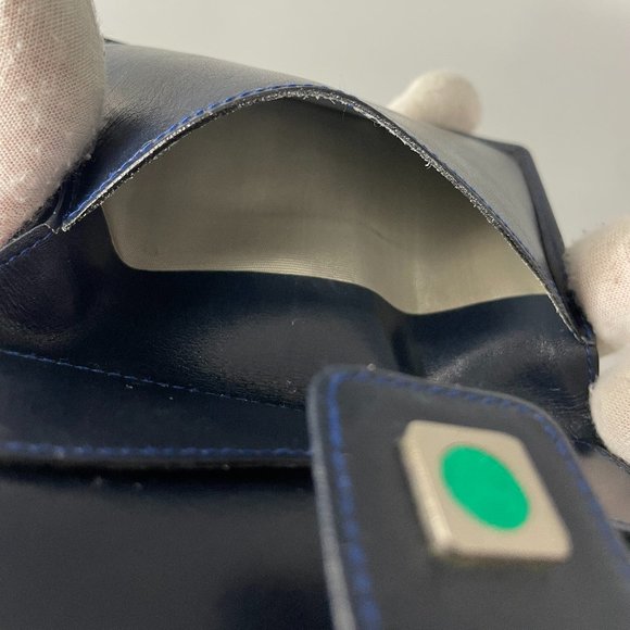 Loewe Unisex Navy Blue Leather Bi-fold Wallet - Picture 6 of 10